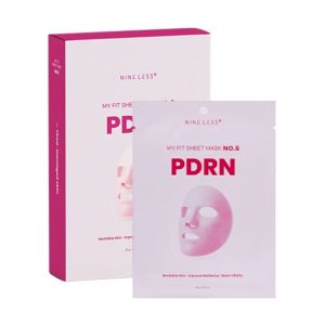 NINE LESS - My Fit Sheet Mask No.6 PDRN, 1 Box, 20g x 5ea